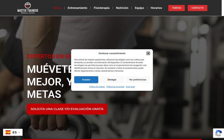 Screenshot of mastertrainers.es