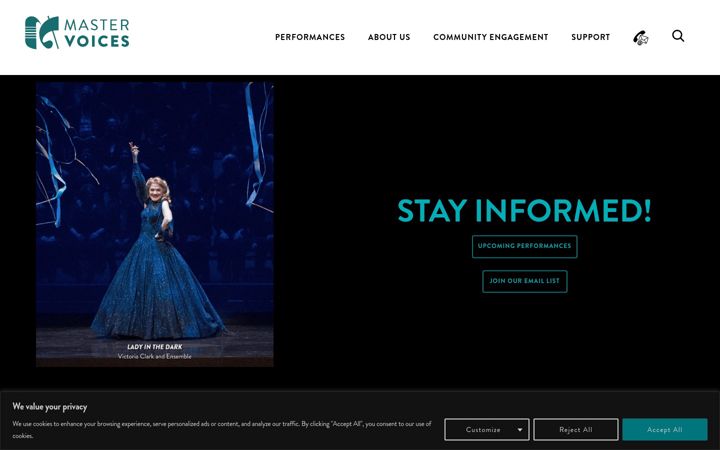 Screenshot of mastervoices.org