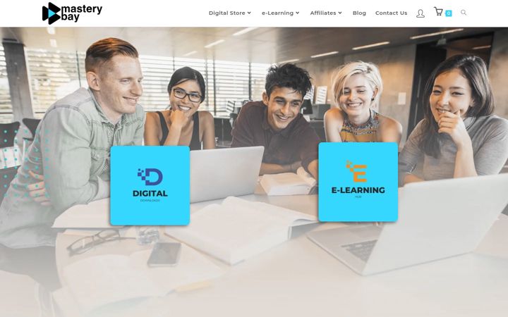 Screenshot of masterybay.com