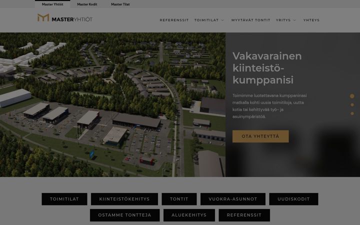 Screenshot of masteryhtiot.fi