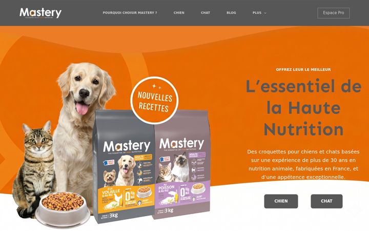 Screenshot of masterynutrition.com