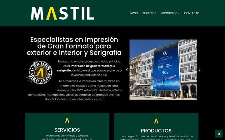 Screenshot of mastil.es
