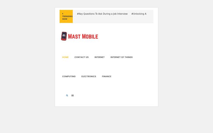 Screenshot of mastmobile.com
