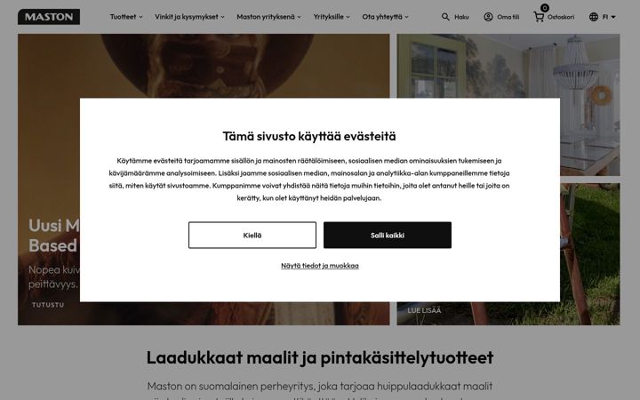 Screenshot of maston.fi
