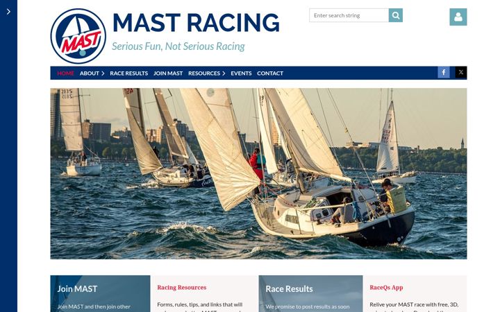 Screenshot of mastracing.org