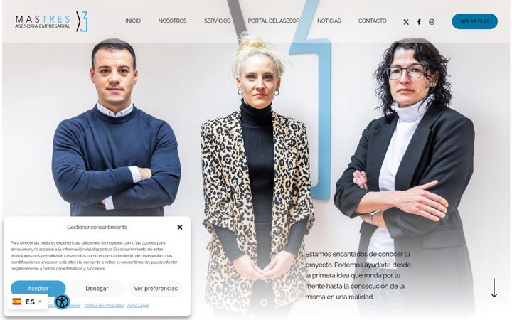 Screenshot of mastresasesoria.com