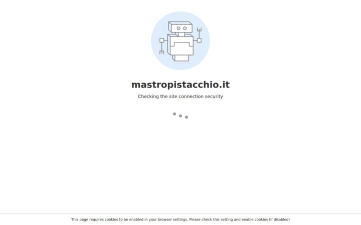 Kuvakaappaus sivustosta mastropistacchio.it