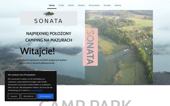 Screenshot of masuren-campingplatz.eu