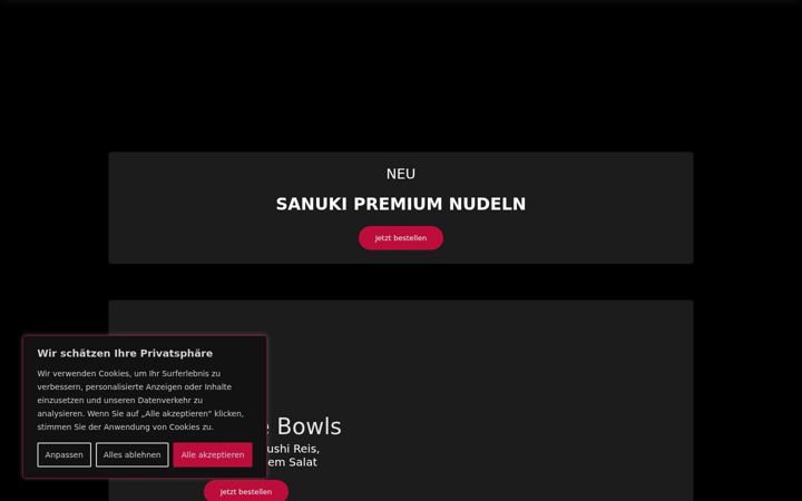Screenshot of masusake-restaurant.de