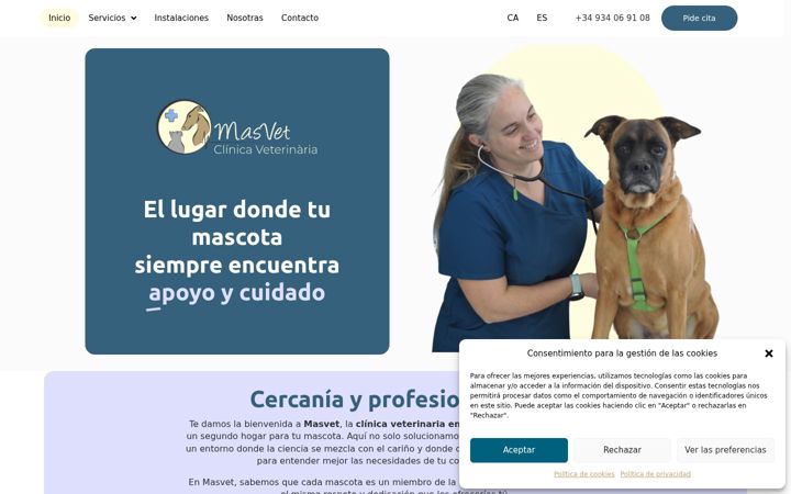 Screenshot of masvet.es