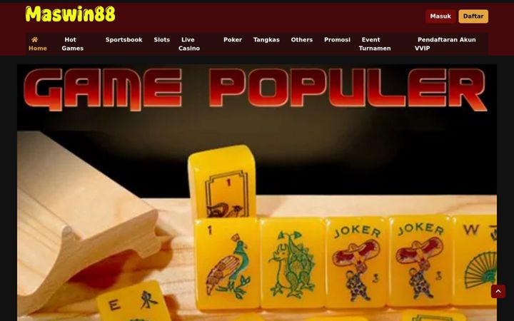 Screenshot of maswin88.org