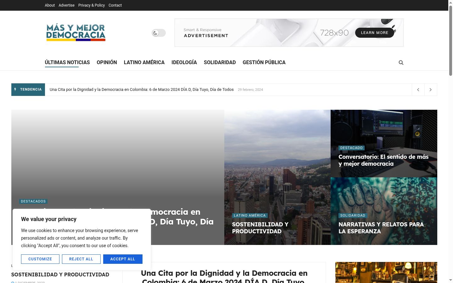 Screenshot tal-banner tal-kunsens muri qabel kwalunkwe interazzjoni