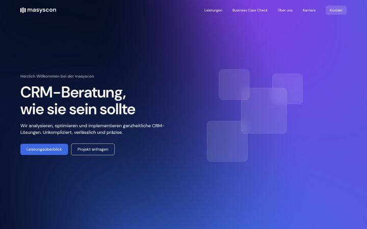 Screenshot of masyscon.de