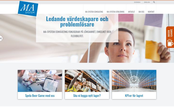 Screenshot of masystem.com