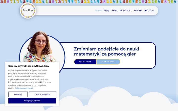 Screenshot of mat4fun.pl