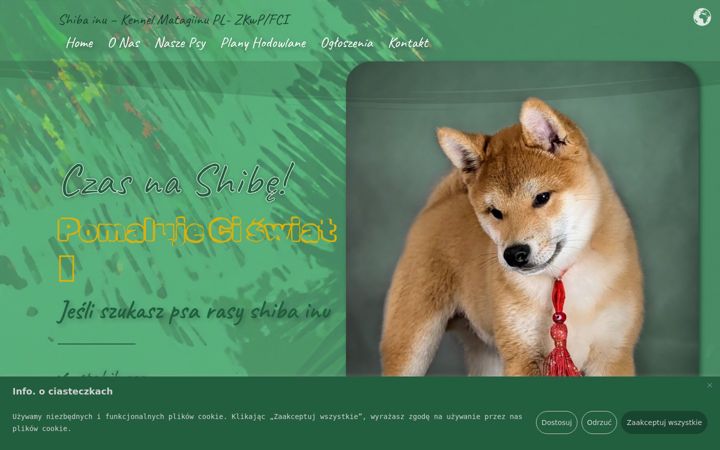 Screenshot of matagi-inu.pl