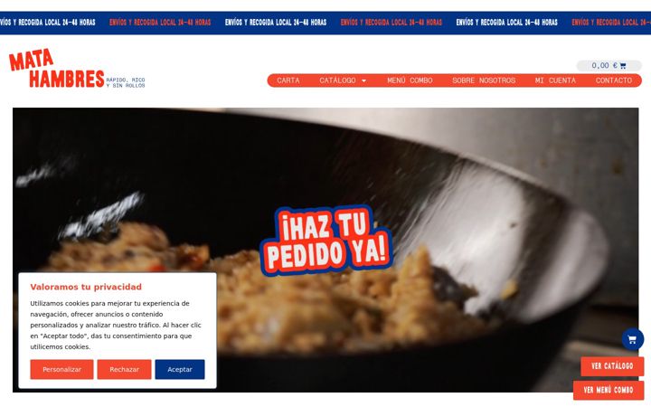 Screenshot of matahambres.es