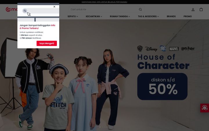 Screenshot ta' matahari.com