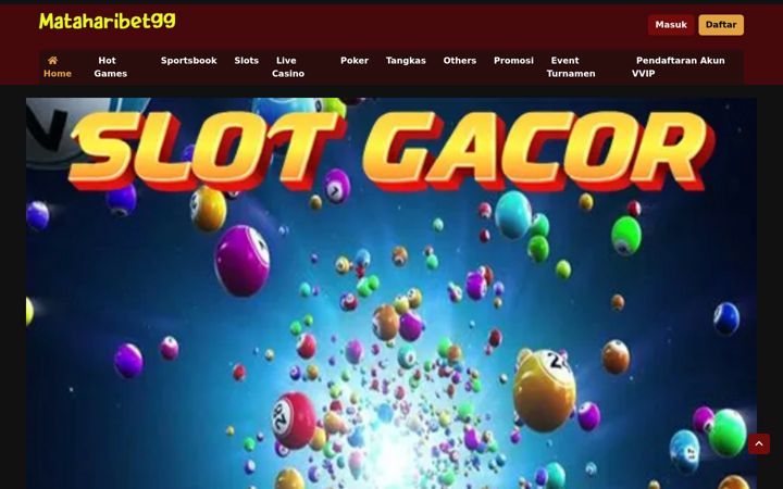 Screenshot of mataharibet99.com