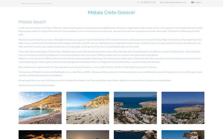 Screenshot of matalacrete.com