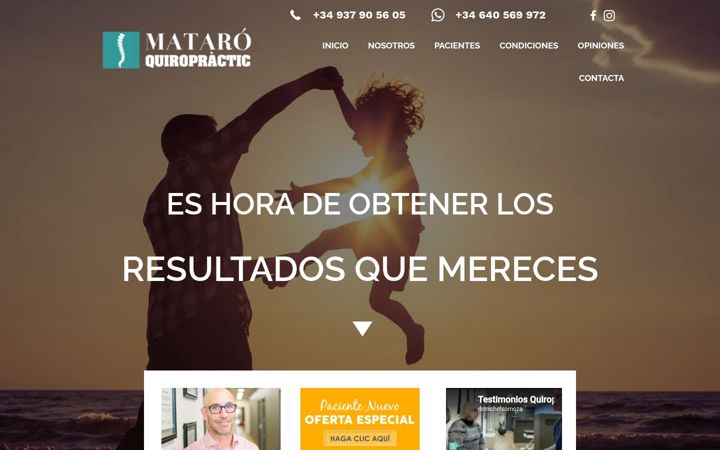 Screenshot of mataroquiropractic.com