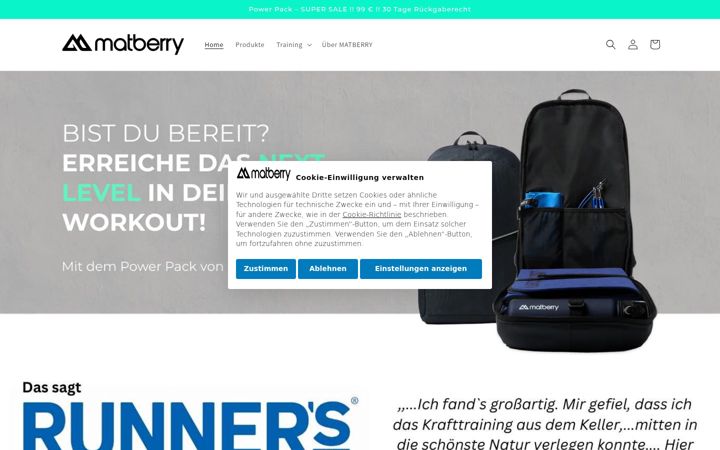 Screenshot of matberry.com