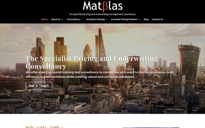 Screenshot of matblas.com