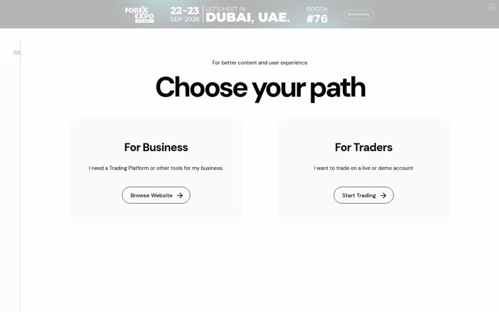 Screenshot of match-trader.com