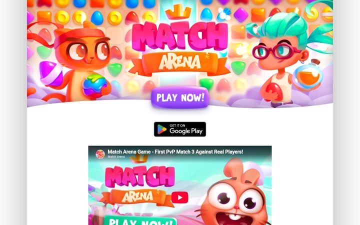 Screenshot of matcharenagame.com