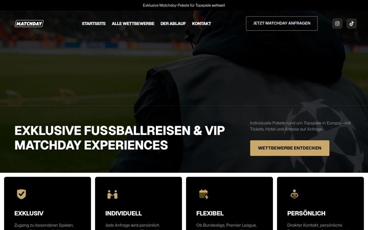 Screenshot of matchday.de