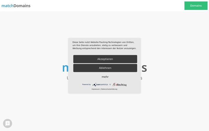 Screenshot of matchdomains.de