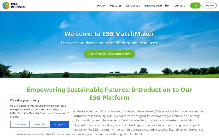 Screenshot of matchesg.com