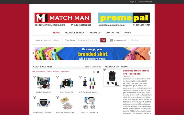 Screenshot of matchmanco.com