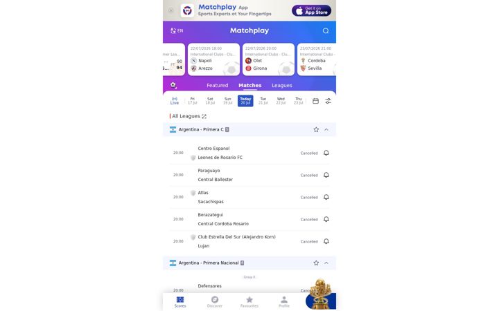 Screenshot of matchplay.com