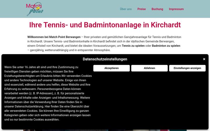 Screenshot of matchpoint-berwangen.de
