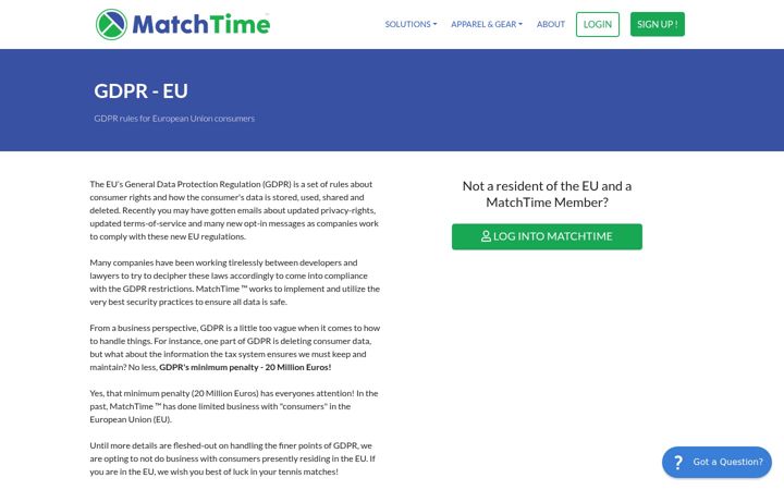 Screenshot of matchtime.com