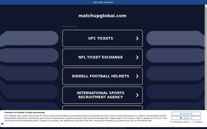 Screenshot of matchupglobal.com