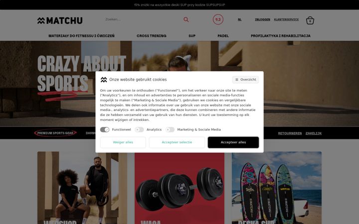Screenshot of matchusports.pl