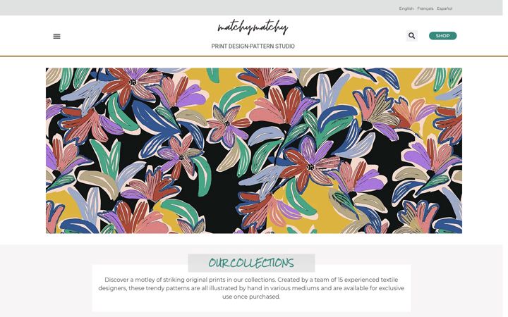 Screenshot of matchymatchydesign.com