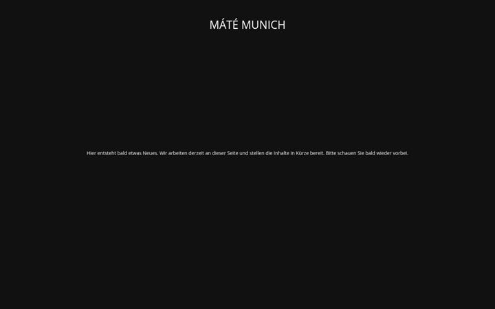 Screenshot of mate-munich.de