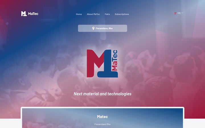Screenshot of matecfair.com