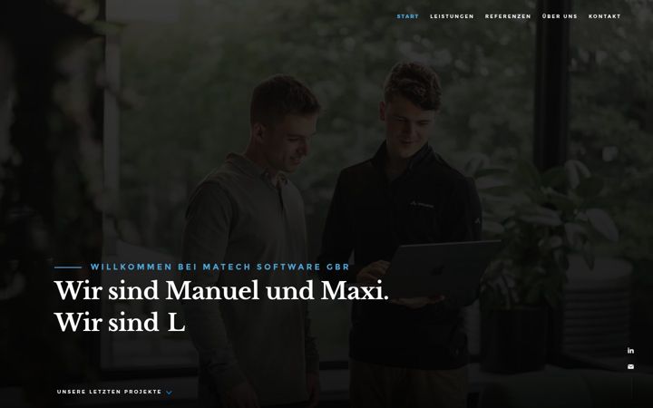 Screenshot of matech-software.de