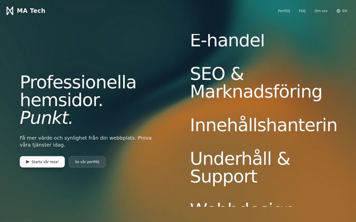 Screenshot of matechconsultab.com