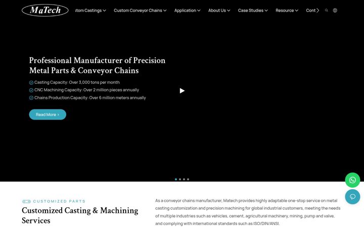Screenshot of matechin.com