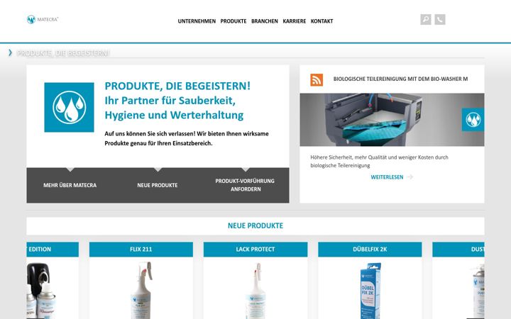 Screenshot of matecra.de