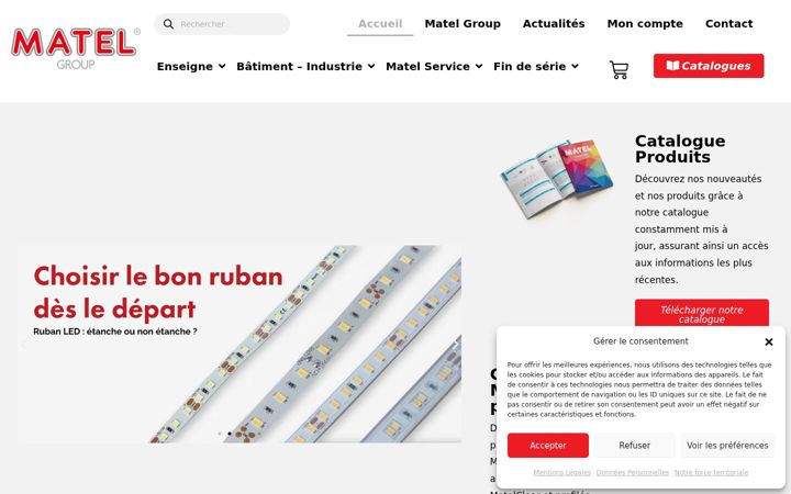 Screenshot of matel.com