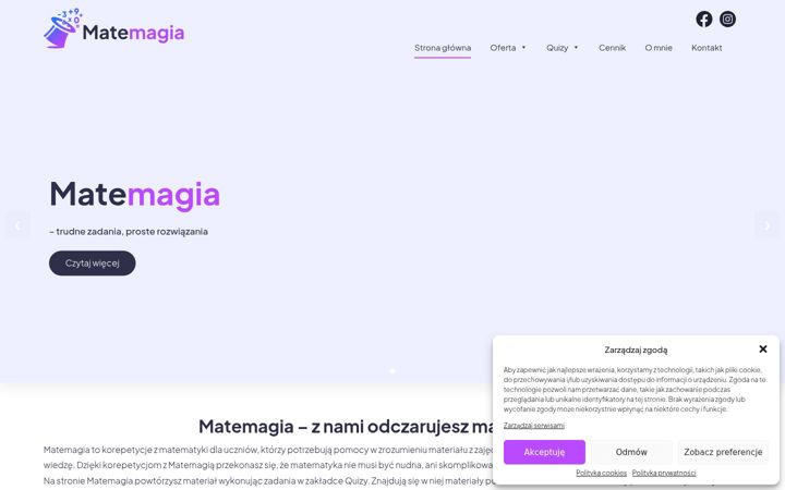 Screenshot of matemagia.com.pl