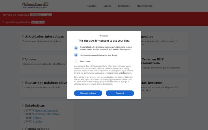 Screenshot of matematicasies.com
