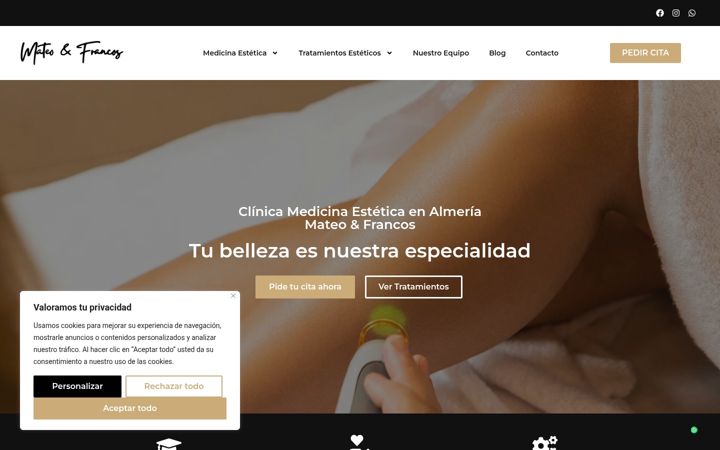 Screenshot of mateofrancosmedicinaestetica.es