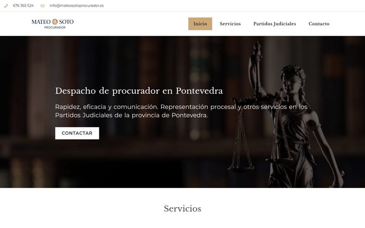 Screenshot of mateosotoprocurador.es